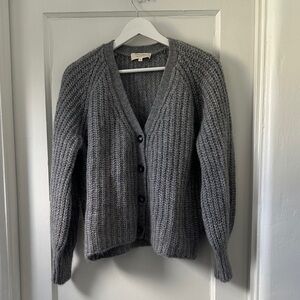 Sezane Gray Women's Cardigan Sweater